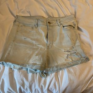 High Rise Shortie Jeans Shorts